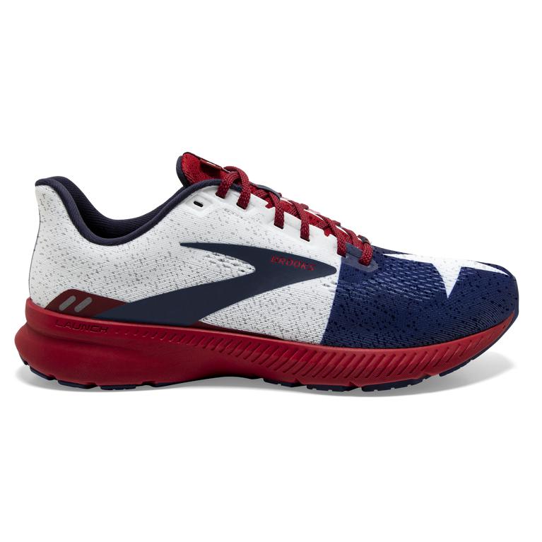 Brooks Womens Launch 8 Light Cushion Road Running Shoes - Navy/True Red/Sundried Tomato/Twilight (72